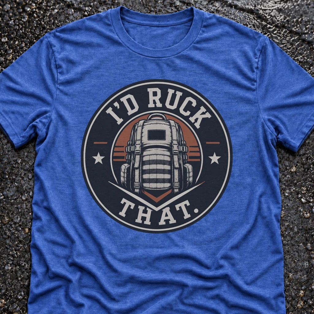 Freedom Ops I’D RUCK THAT T-shirt in vintage royal