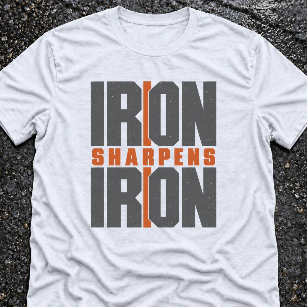 Freedom Ops IRON SHARPENS IRON T-shirt in white