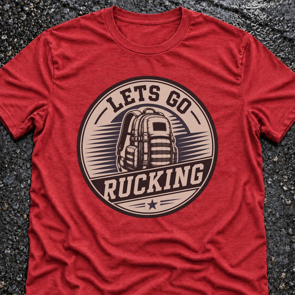 Freedom Ops LET’S GO T-shirt in vintage red
