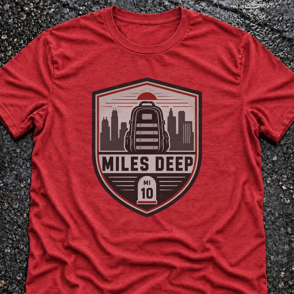 Freedom Ops MILES DEEP T-shirt in vintage red