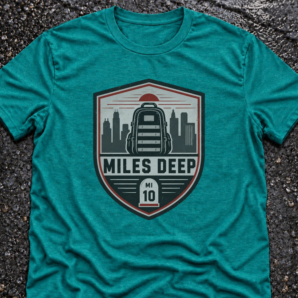 Freedom Ops MILES DEEP T-shirt in vintage turquoise