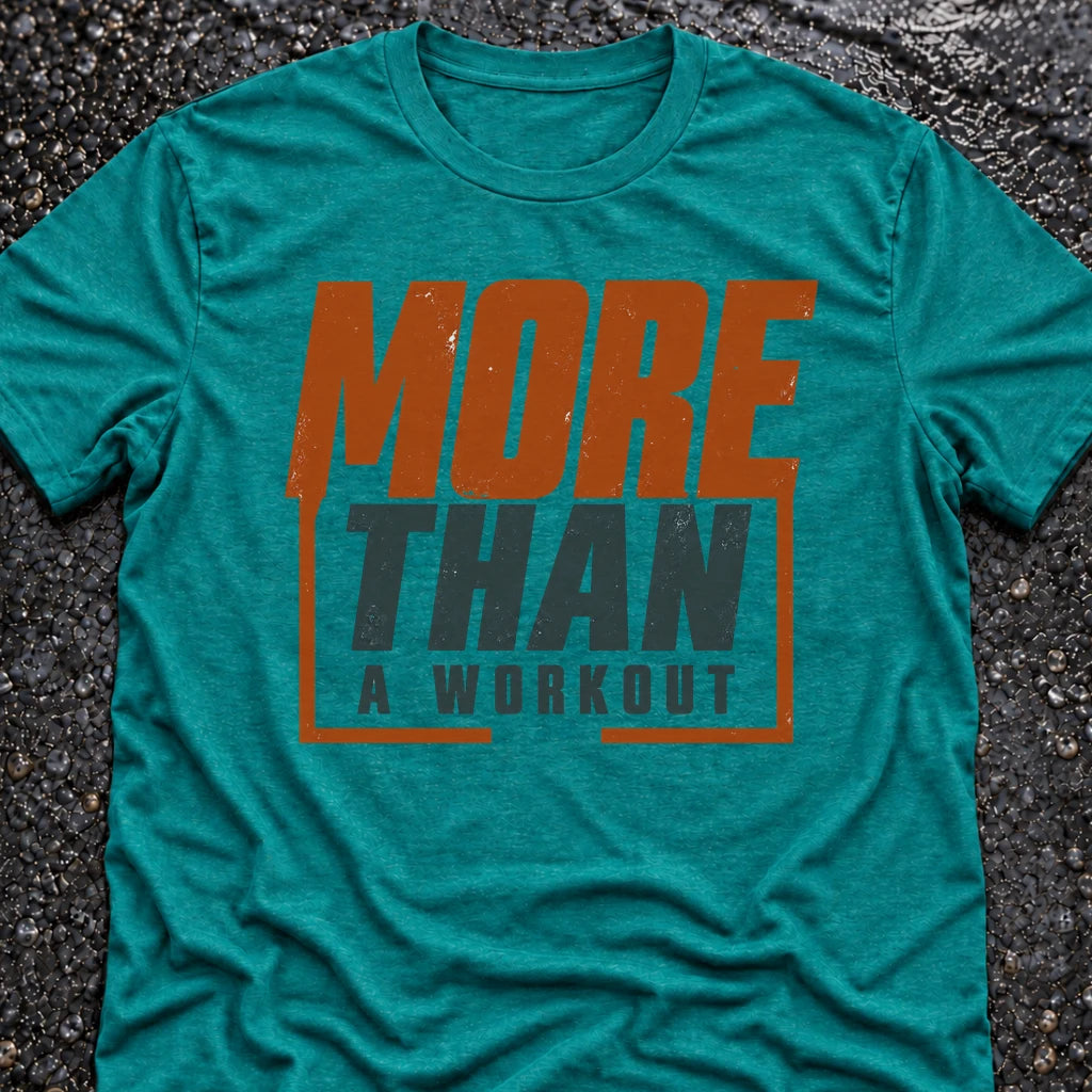 Freedom Ops More Than A Workout T-shirt in vintage turquoise