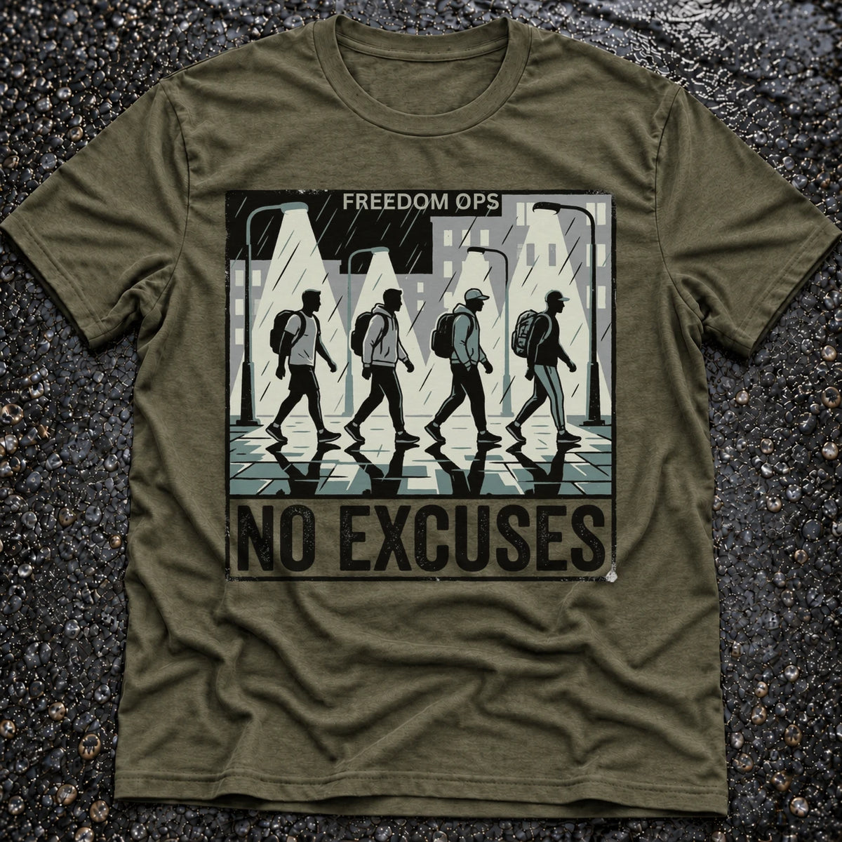 Tri-Blend Military Green