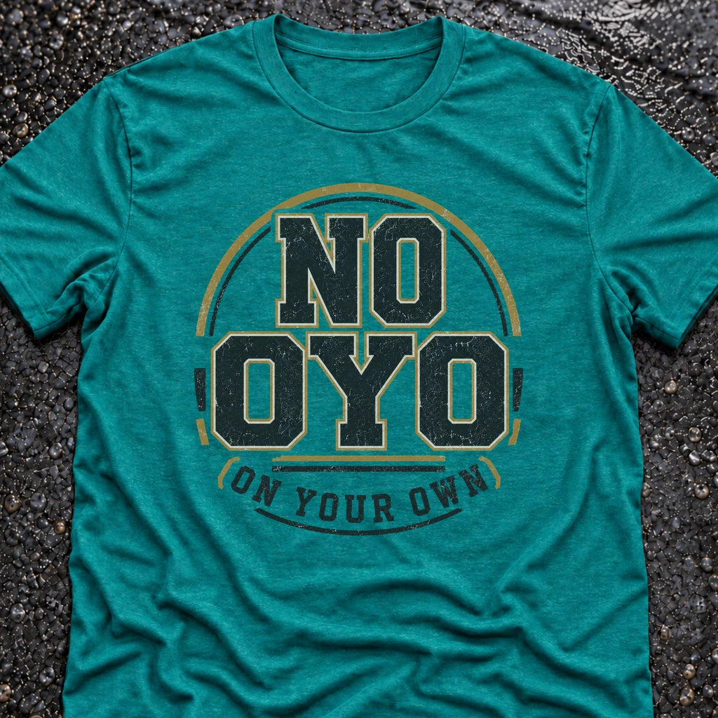 Freedom Ops NO OYO T-shirt in vintage turquoise