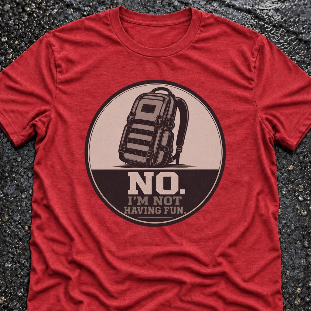Freedom Ops NO T-shirt in vintage red