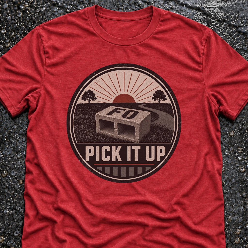 Freedom Ops Pick It Up Rucking T-shirt in vintage red