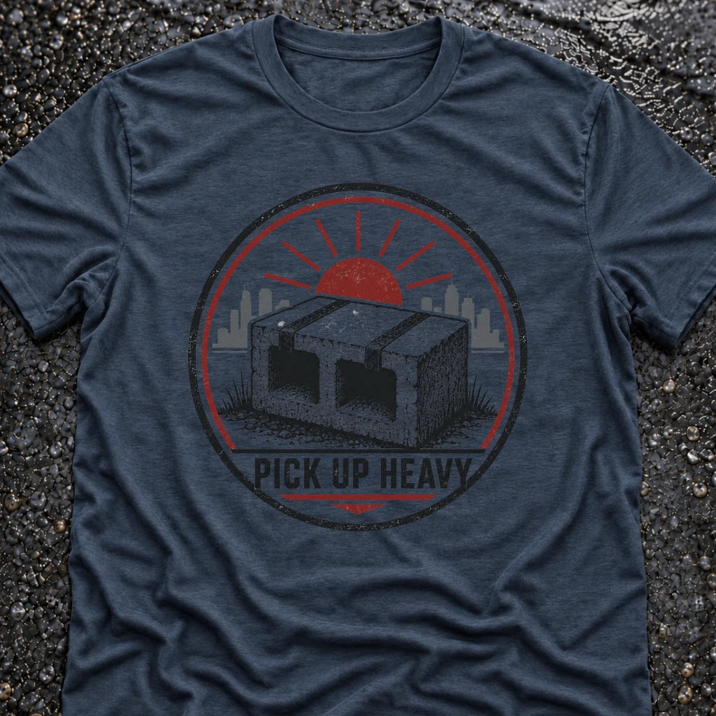Freedom Ops PICK UP HEAVY T-shirt in indigo