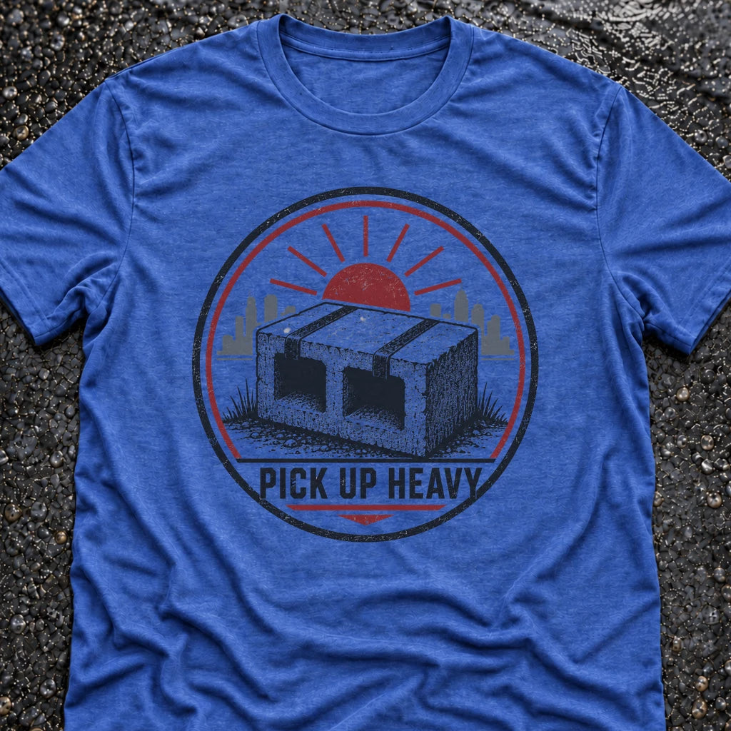Freedom Ops PICK UP HEAVY T-shirt in vintage royal