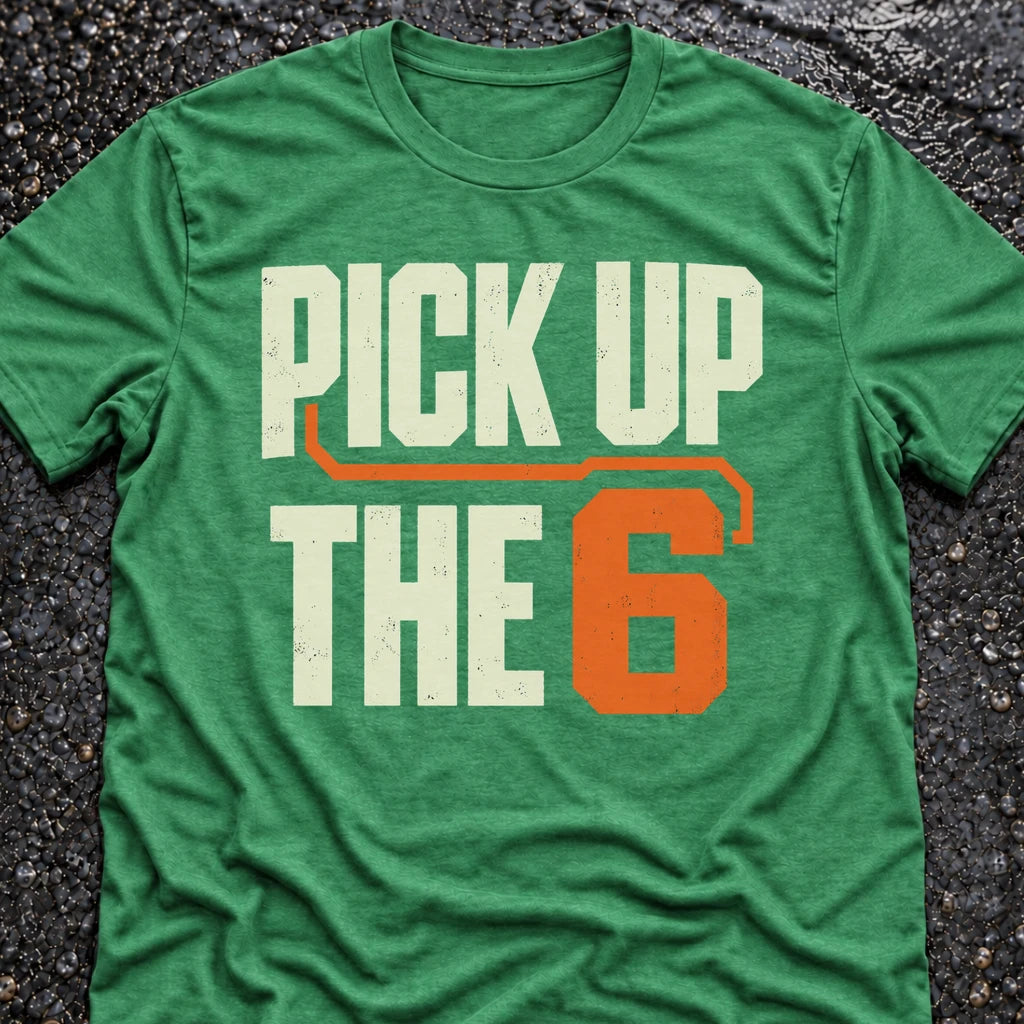 Freedom Ops Pick Up The 6 T-shirt in envy green