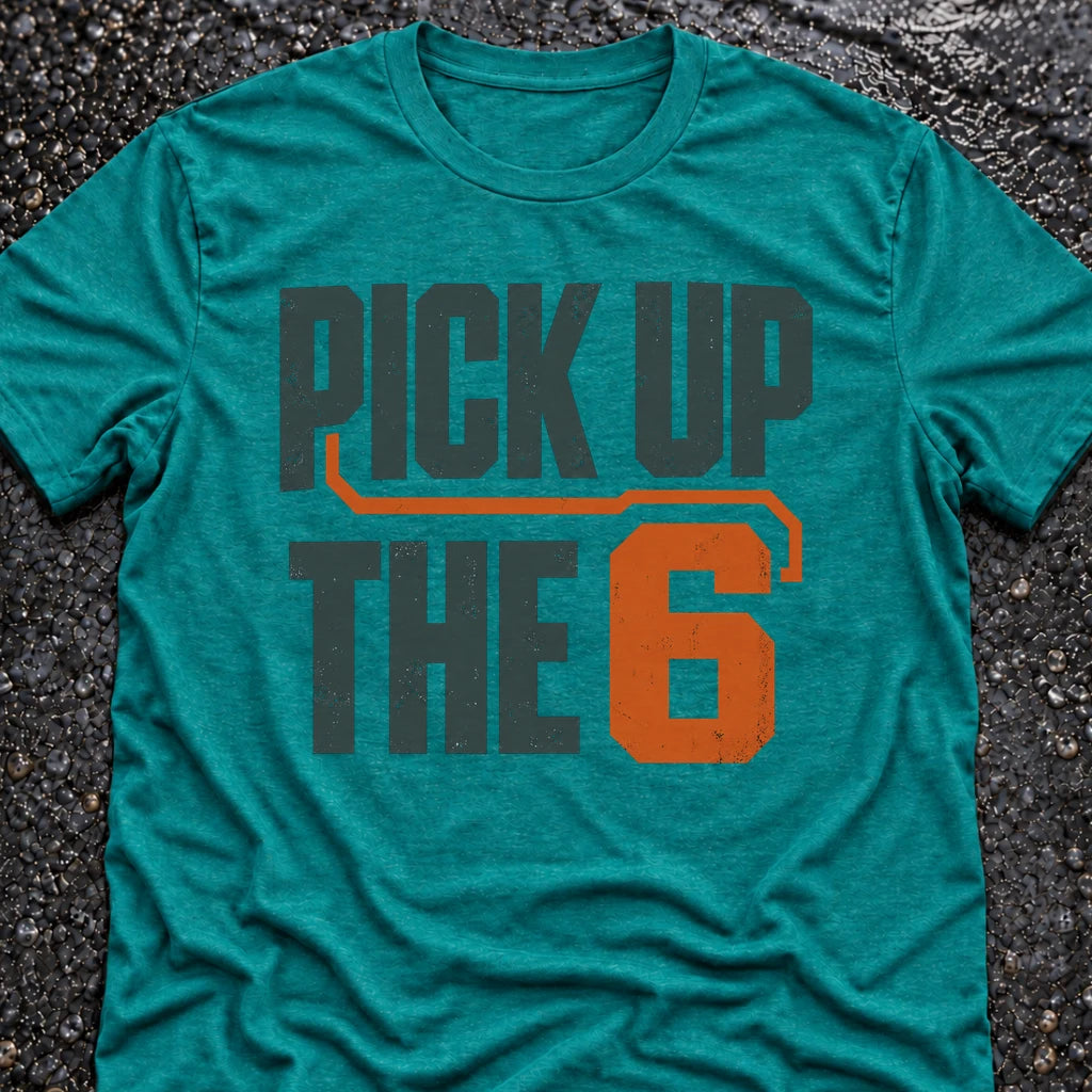 Freedom Ops Pick Up The 6 T-shirt in vintage turquoise