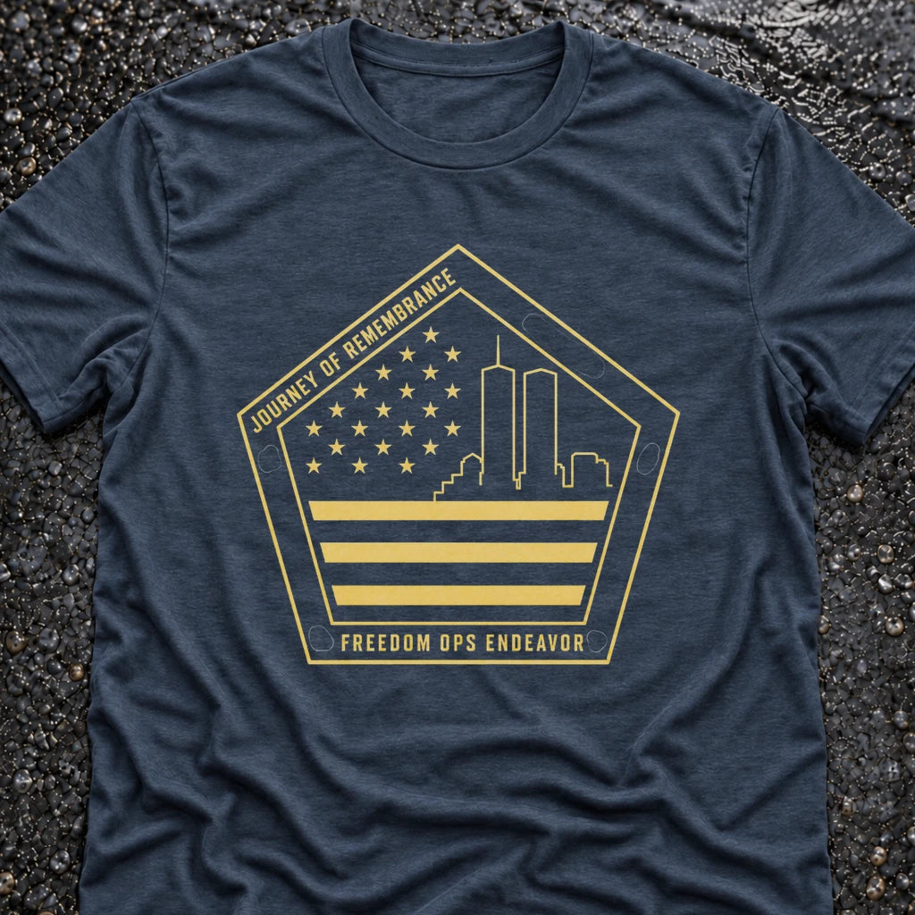 Freedom Ops REMEMBER 9/11 T-shirt in indigo