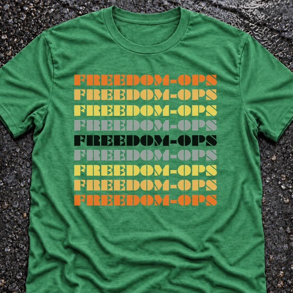 Freedom Ops RETRO T-shirt in envy green