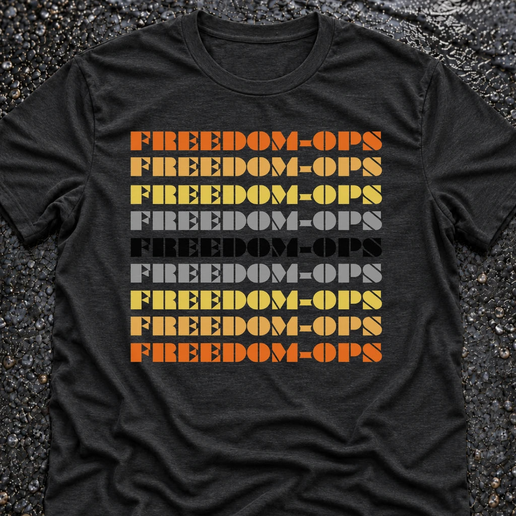 Freedom Ops RETRO T-shirt in vintage black