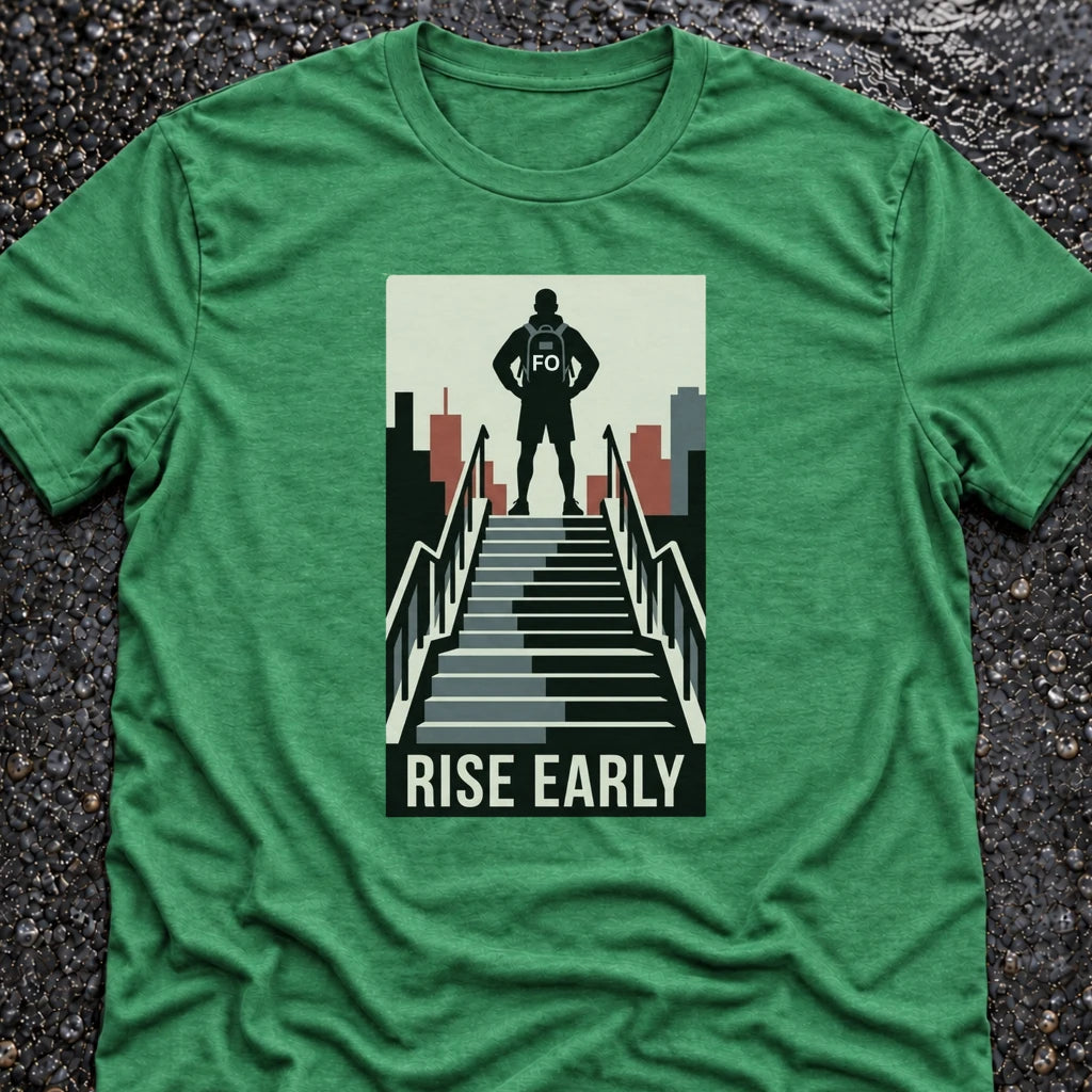 Freedom Ops RISE STAIRS T-shirt in envy green