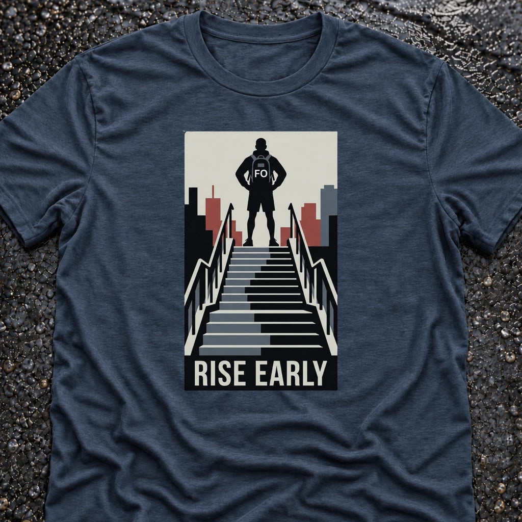 Freedom Ops RISE STAIRS T-shirt in indigo