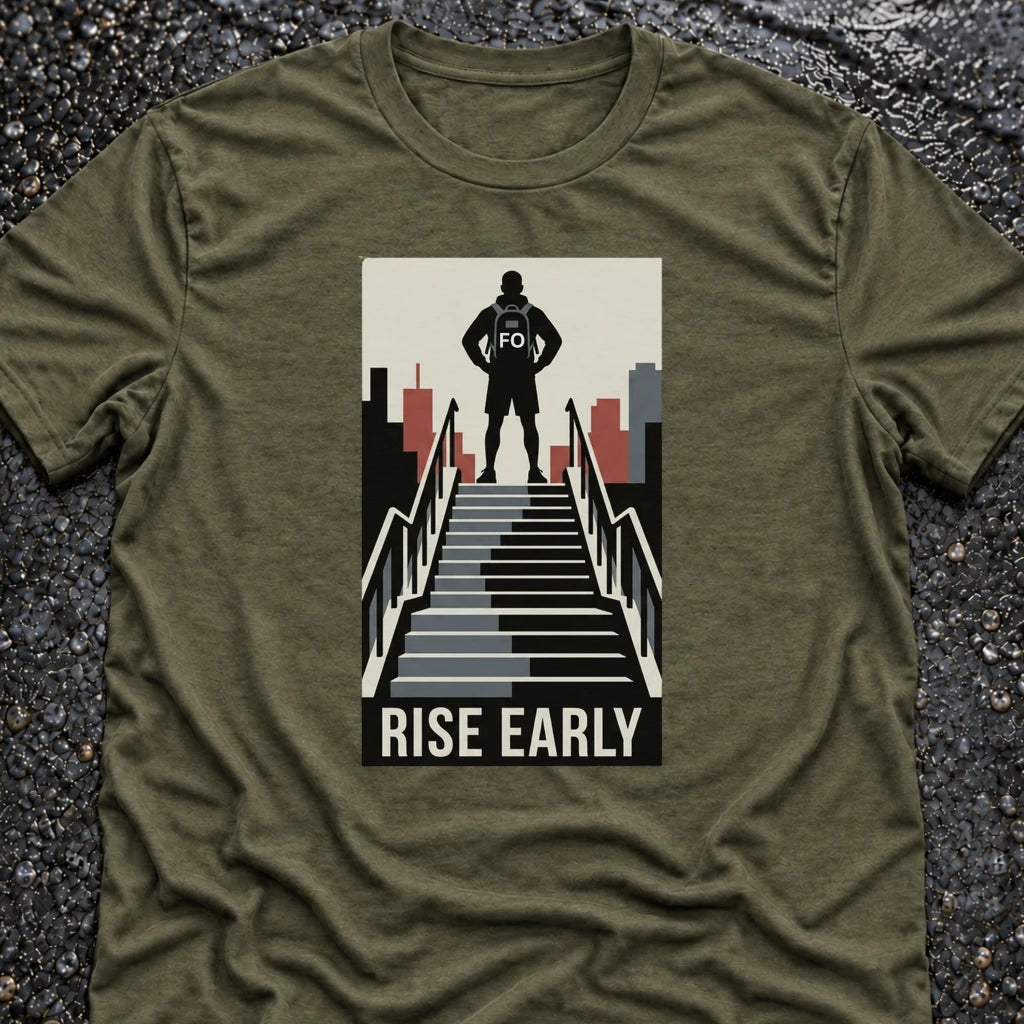 Freedom Ops RISE STAIRS T-shirt in military green