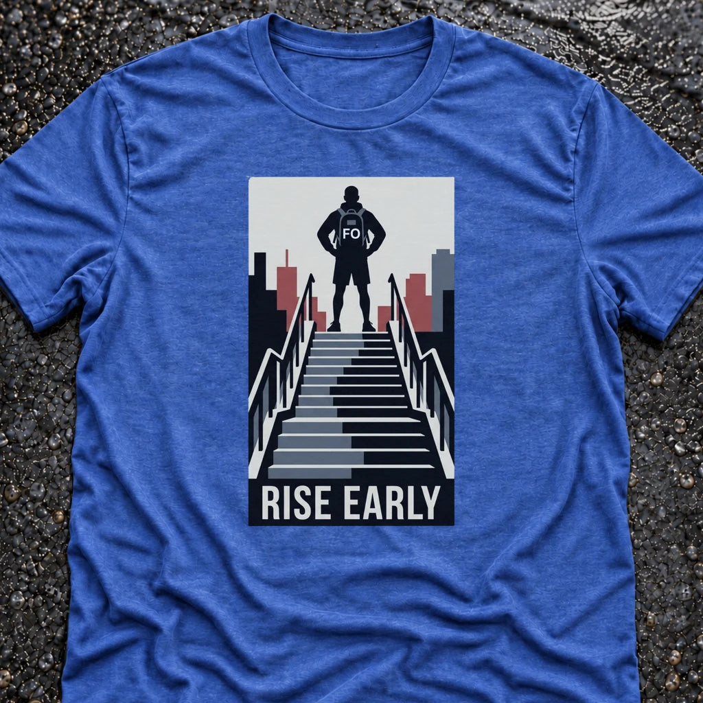 Freedom Ops RISE STAIRS T-shirt in vintage royal