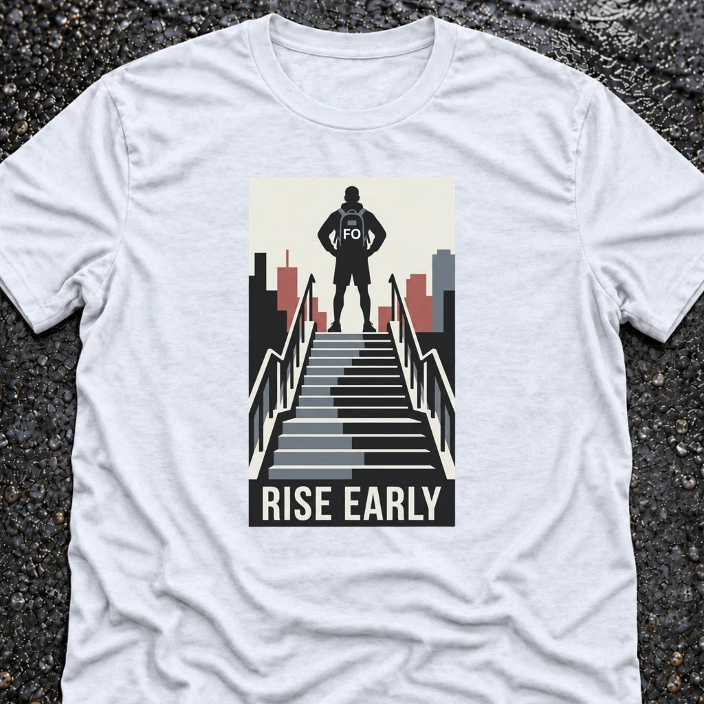 Freedom Ops RISE STAIRS T-shirt in white