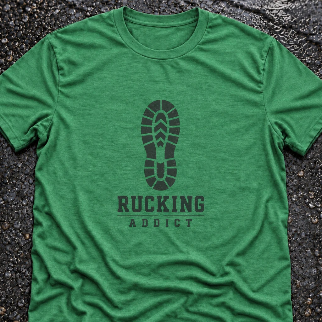 Freedom Ops RUCK ADDICT BOOT T-shirt in envy green