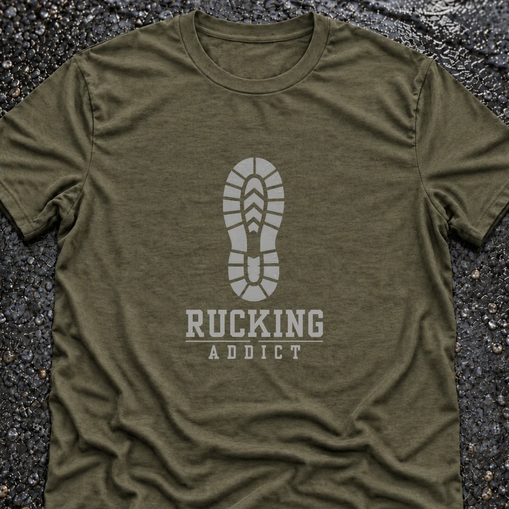 Freedom Ops RUCK ADDICT BOOT T-shirt in military green