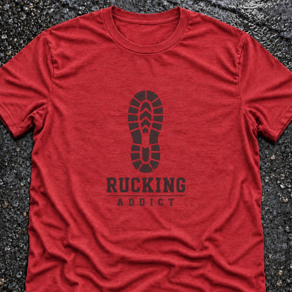 Freedom Ops RUCK ADDICT BOOT T-shirt in vintage red
