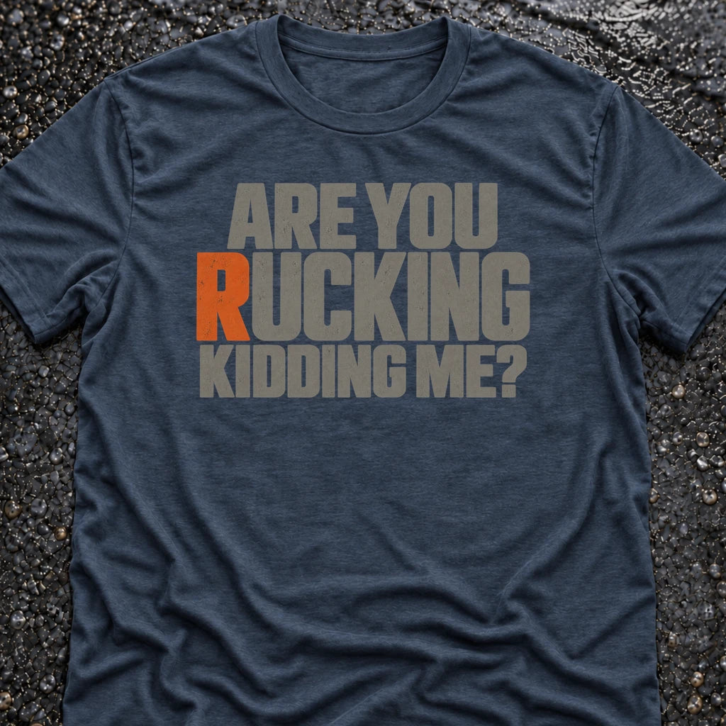 Freedom Ops RUCKING KIDDING ME? T-shirt in indigo