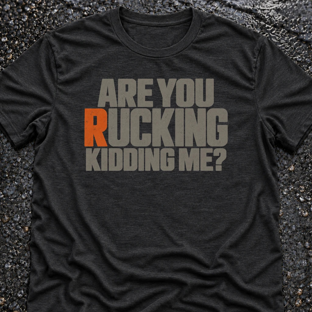 Freedom Ops RUCKING KIDDING ME? T-shirt in vintage black