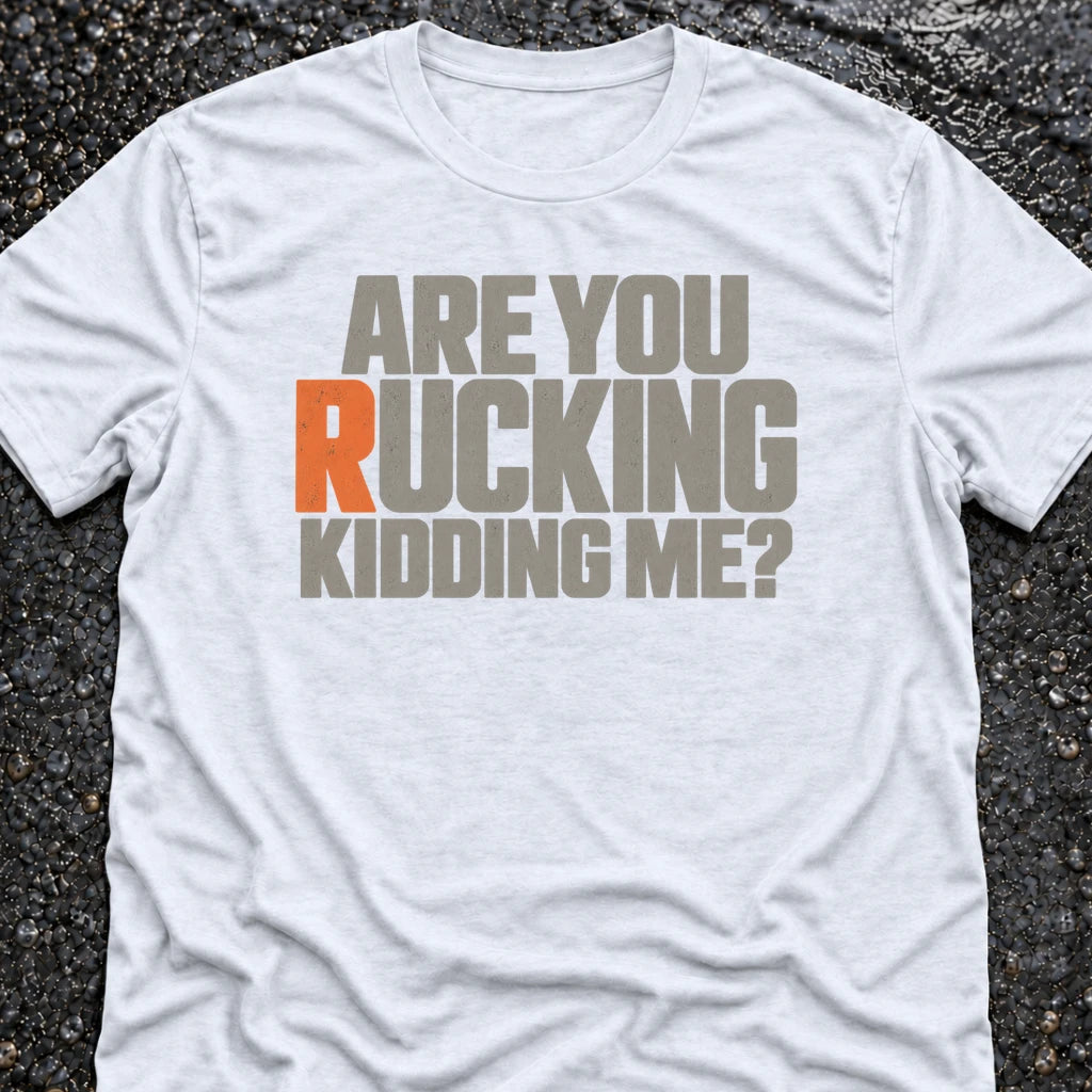 Freedom Ops RUCKING KIDDING ME? T-shirt in white