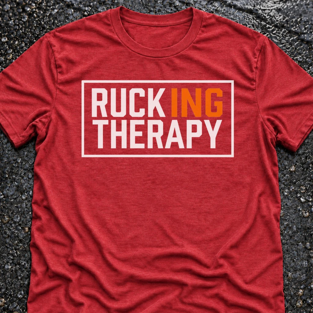 Freedom Ops RUCKING THERAPY T-shirt in vintage red