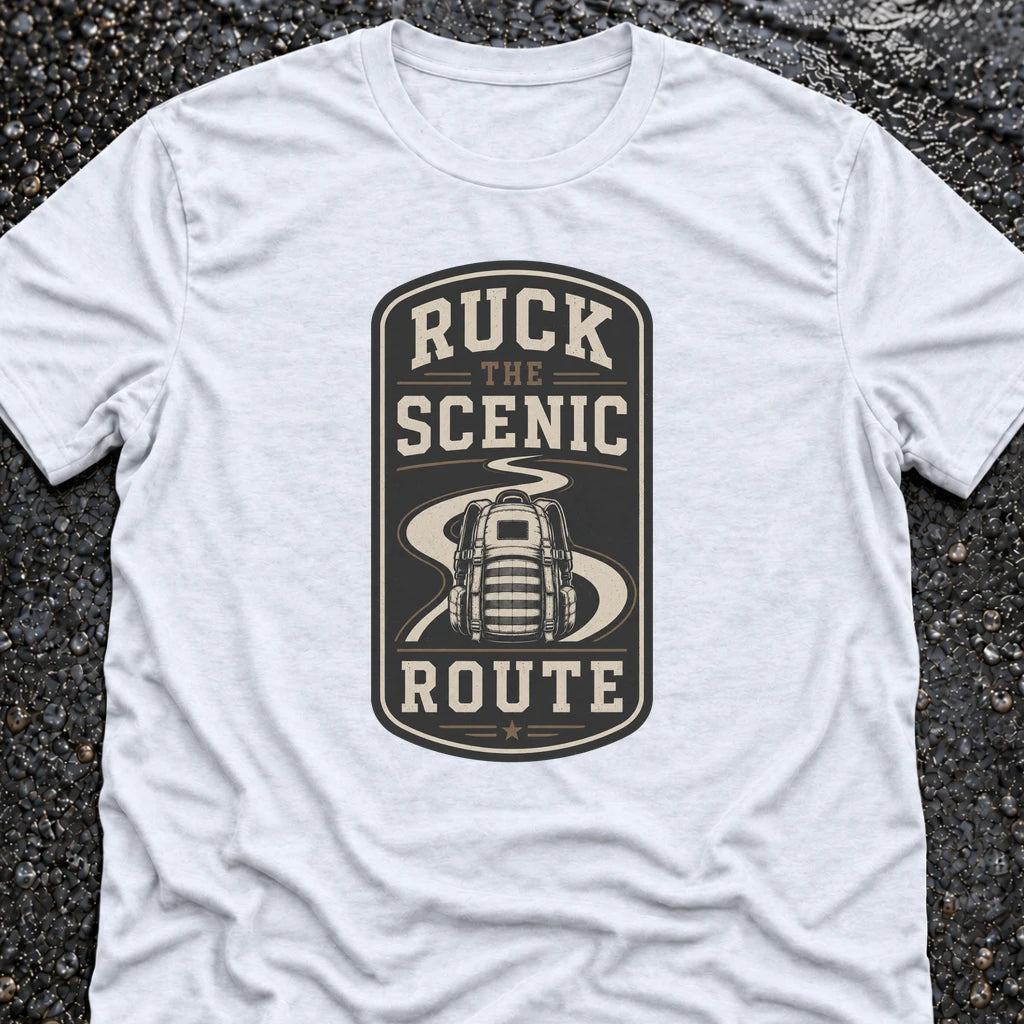 Freedom Ops Ruck the Scenic Route T-shirt in white