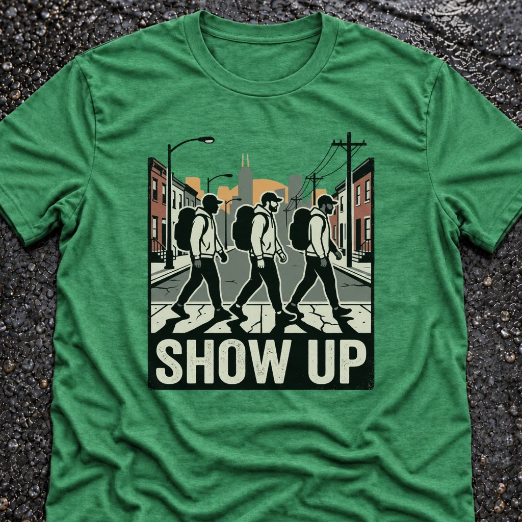 Freedom Ops SHOW UP TOGETHER T-shirt in envy green