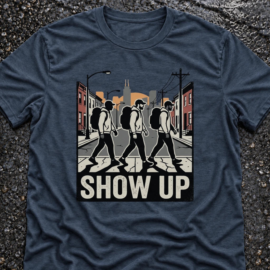 Freedom Ops SHOW UP TOGETHER T-shirt in vintage indigo