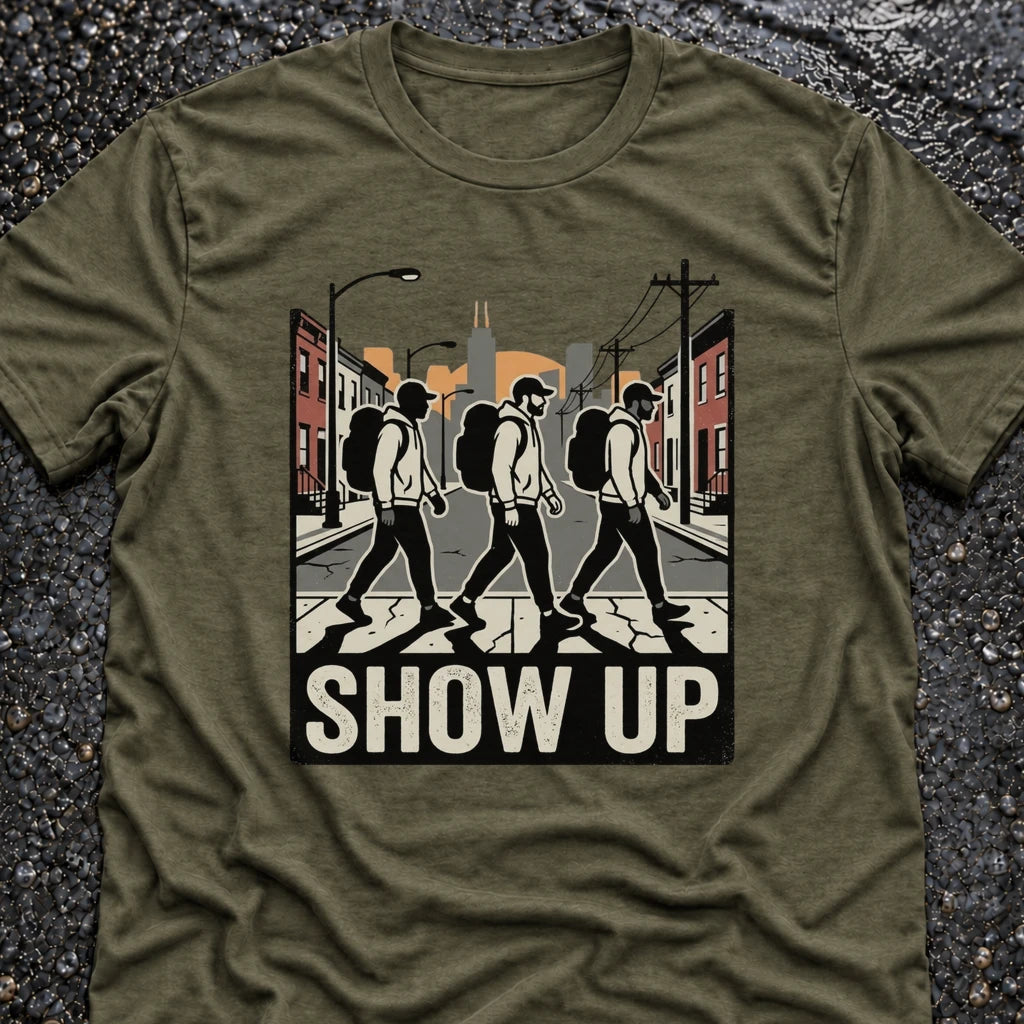 Freedom Ops SHOW UP TOGETHER T-shirt in military green