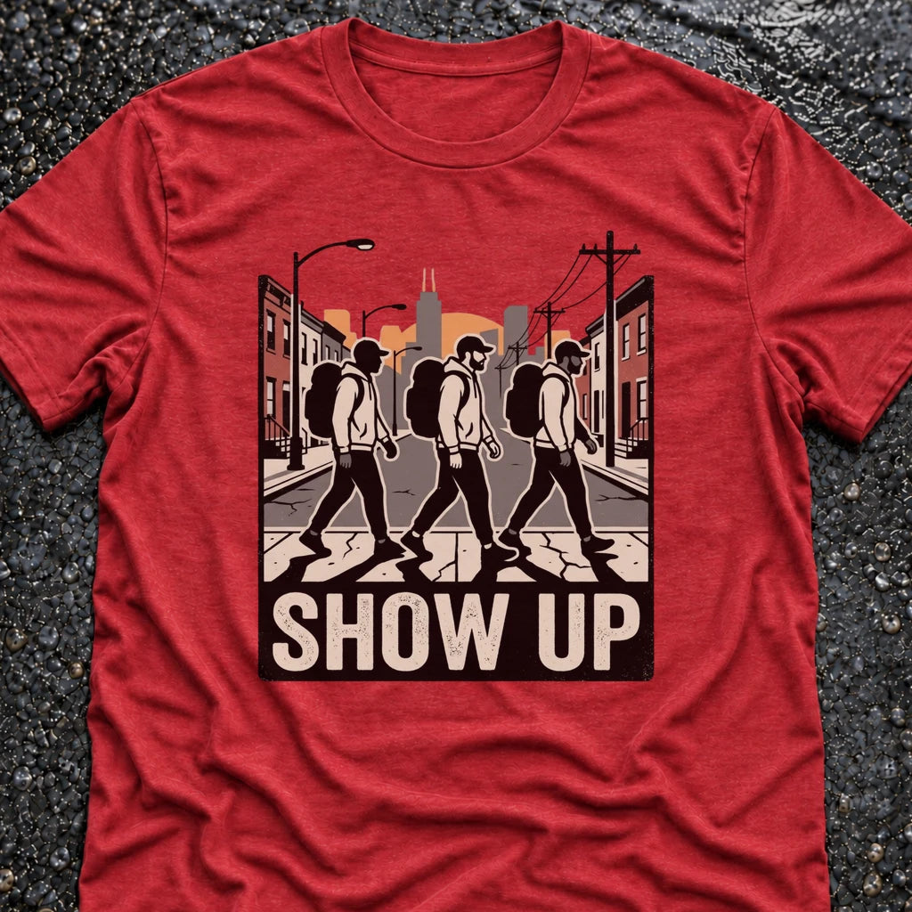 Freedom Ops SHOW UP TOGETHER T-shirt in vintage red
