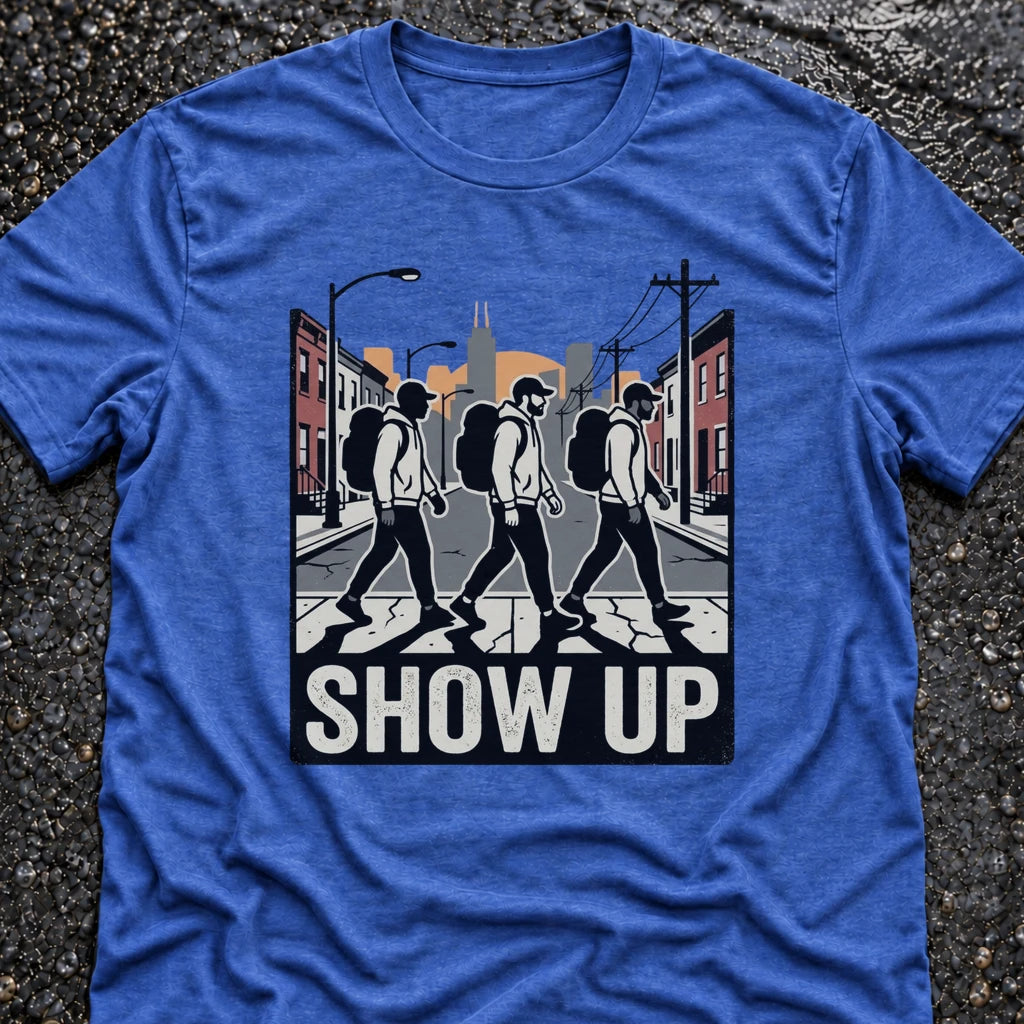Freedom Ops SHOW UP TOGETHER T-shirt in vintage royal