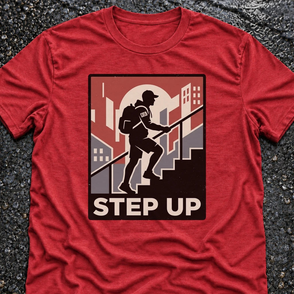 Freedom Ops STEP UP T-shirt in vintage red