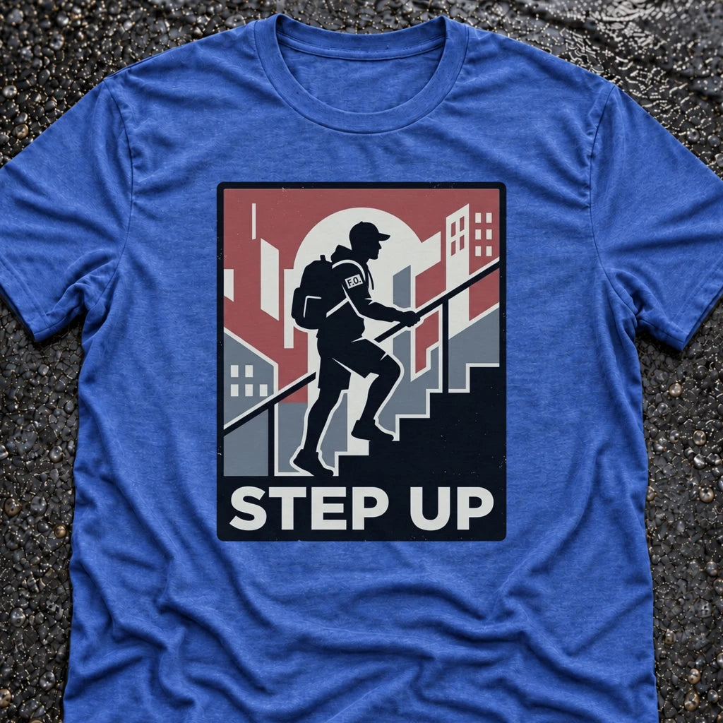 Freedom Ops STEP UP T-shirt in vintage royal