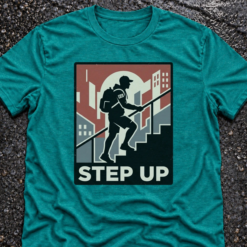 Freedom Ops STEP UP T-shirt in vintage turquoise