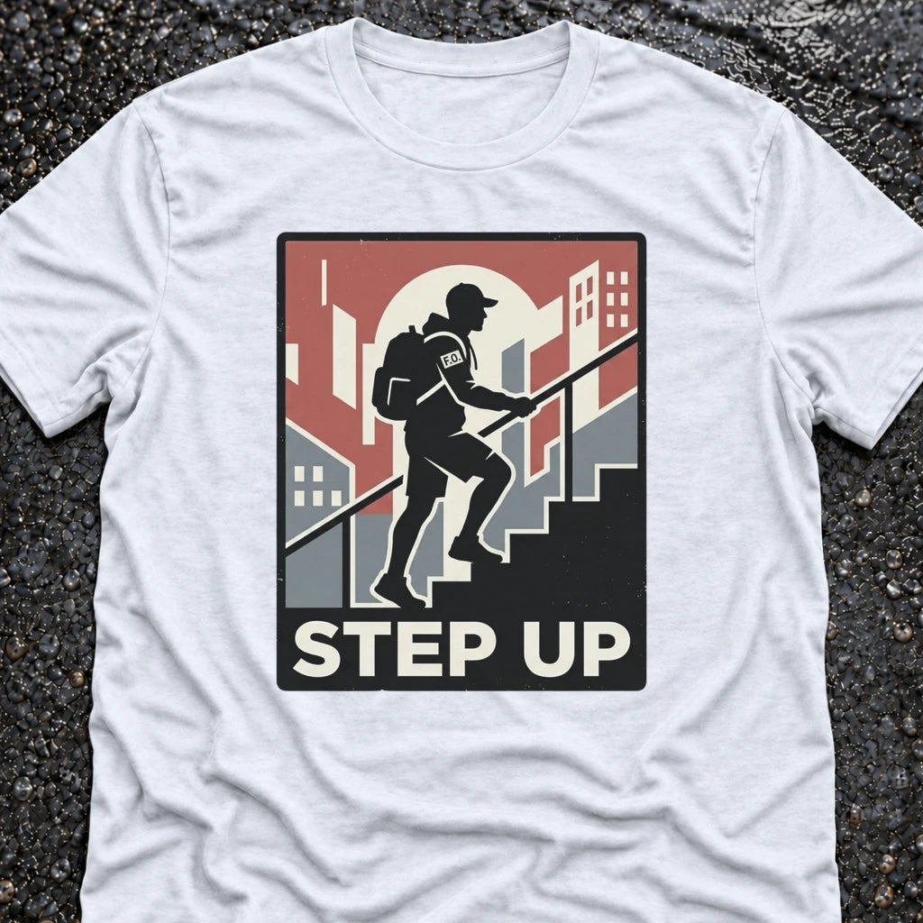 Freedom Ops STEP UP T-shirt in white