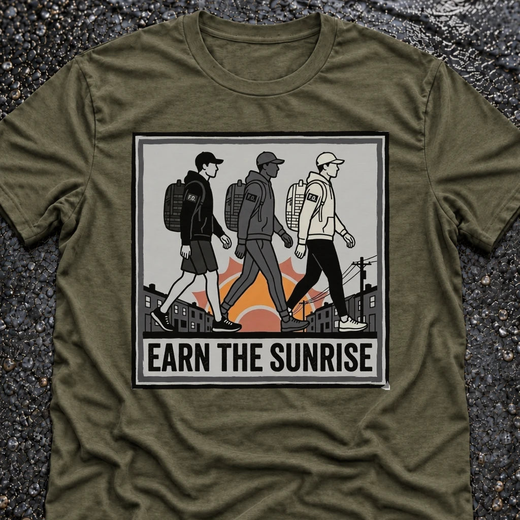 Freedom Ops SUNRISE T-shirt in military green
