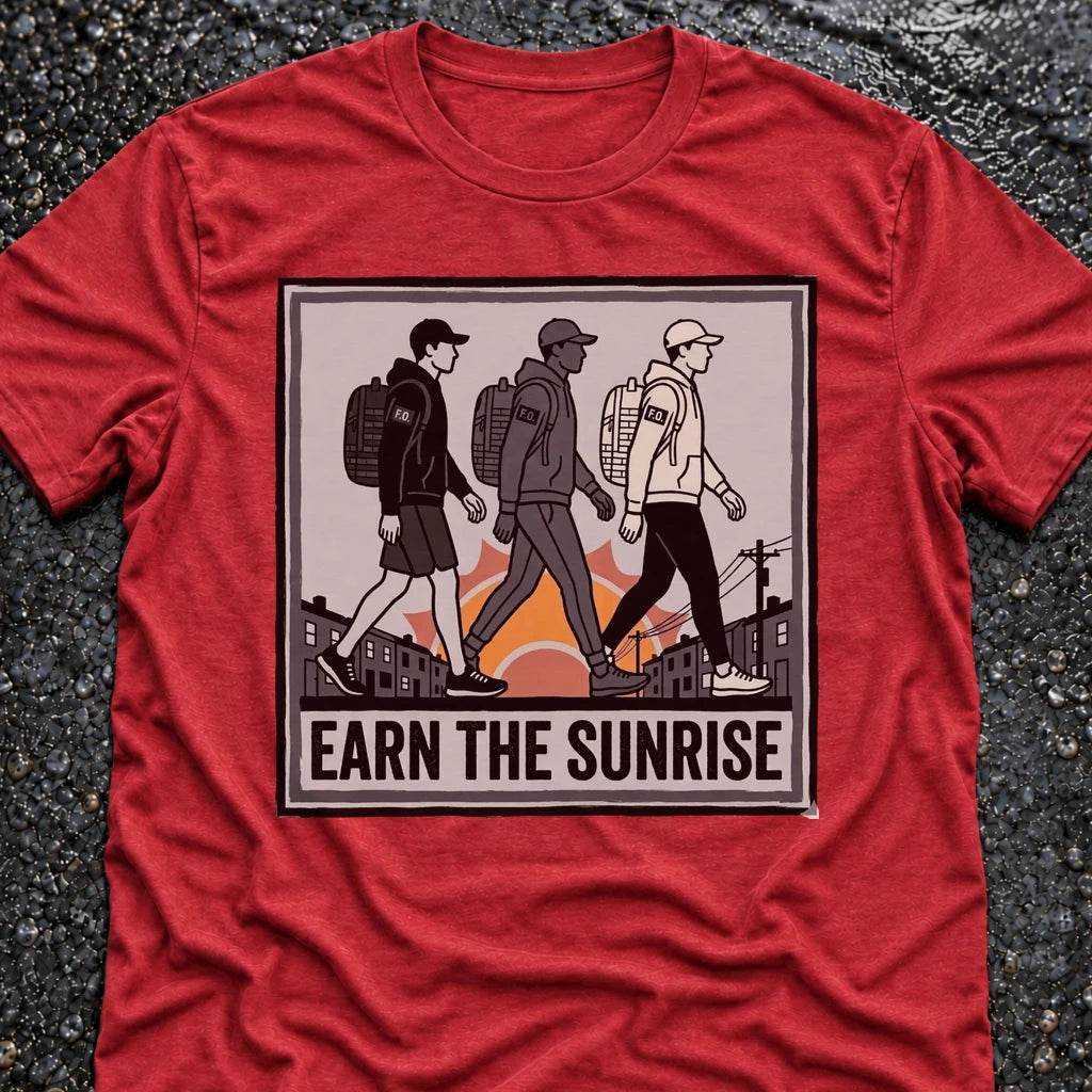 Freedom Ops SUNRISE T-shirt in vintage red