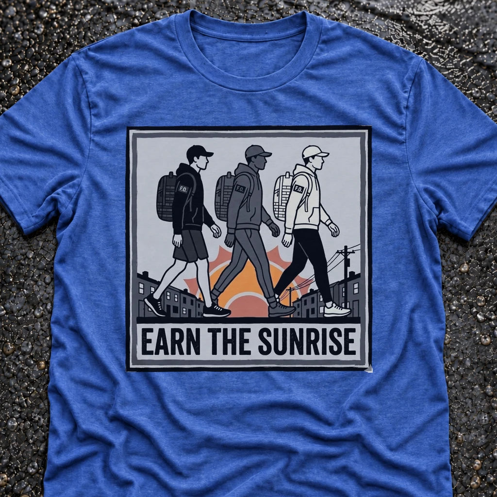 Freedom Ops SUNRISE T-shirt in vintage royal