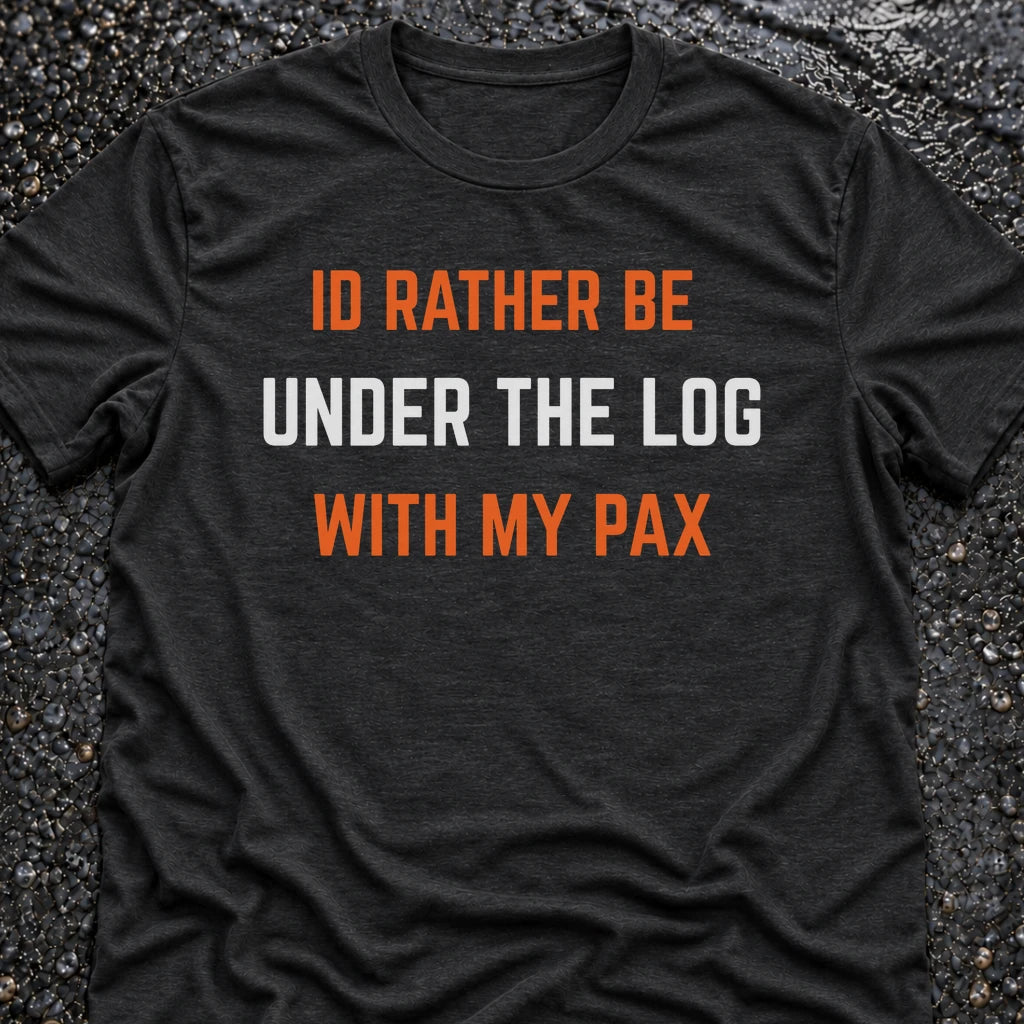 Freedom Ops UNDER THE LOG T-shirt in vintage black