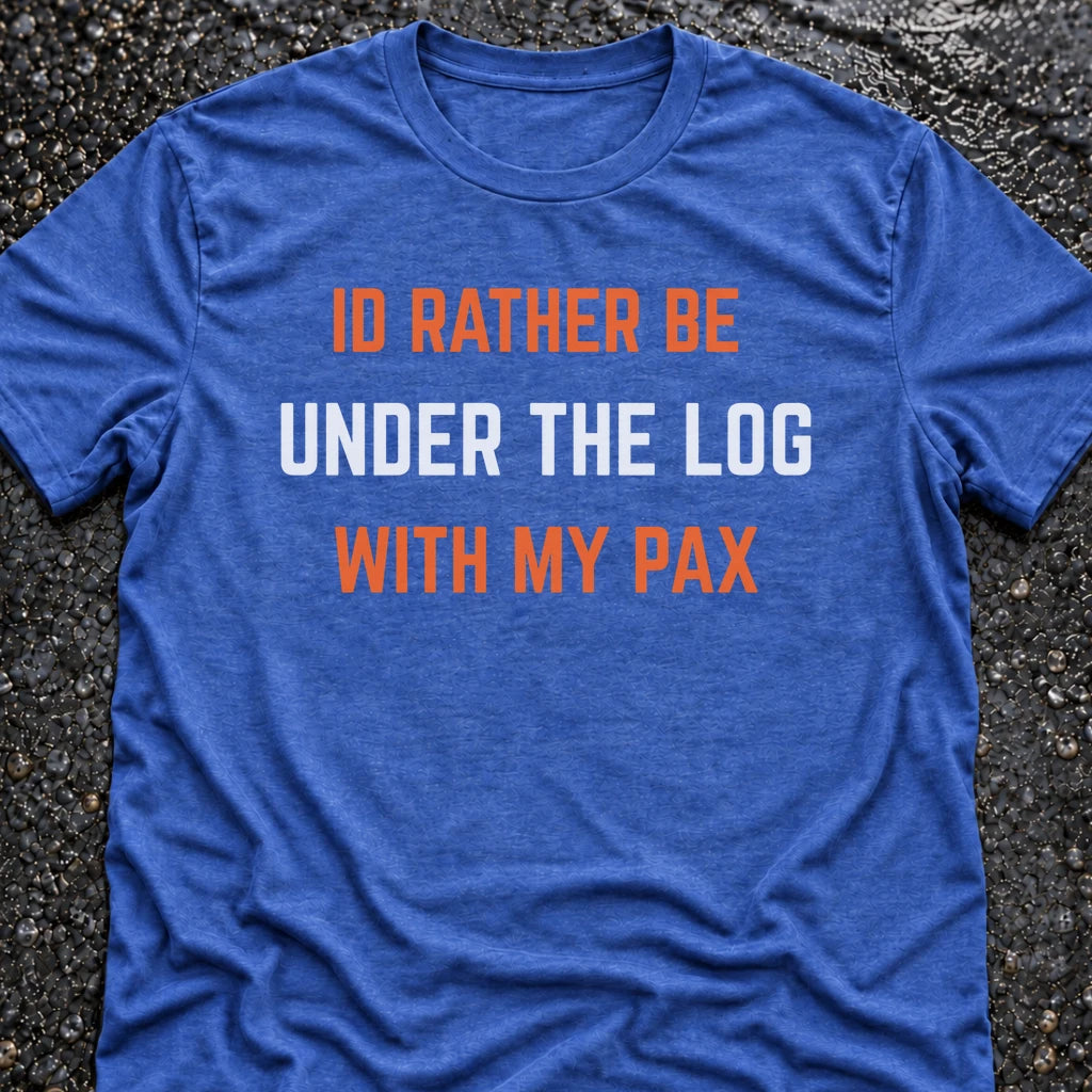 Freedom Ops UNDER THE LOG T-shirt in vintage royal