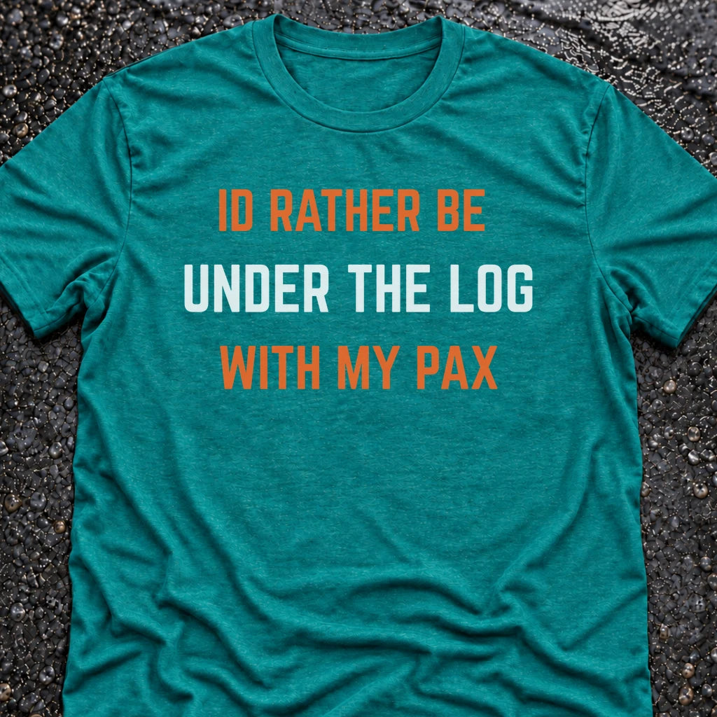 Freedom Ops UNDER THE LOG T-shirt in vintage turquoise