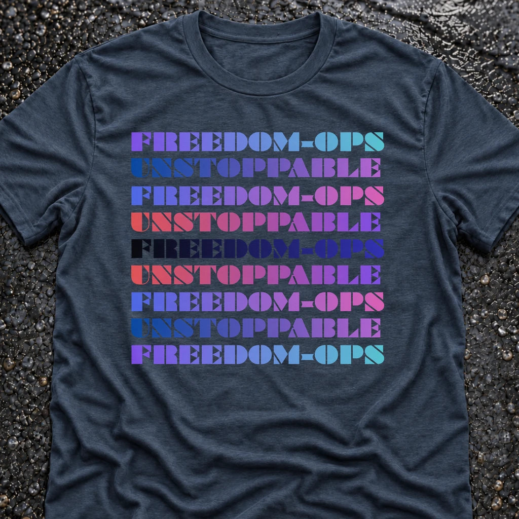 Freedom Ops UNSTOPPABLE T-shirt in indigo