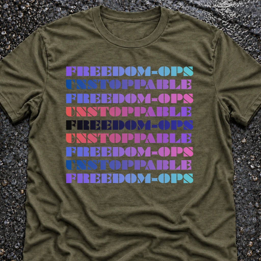 Freedom Ops UNSTOPPABLE T-shirt in military green
