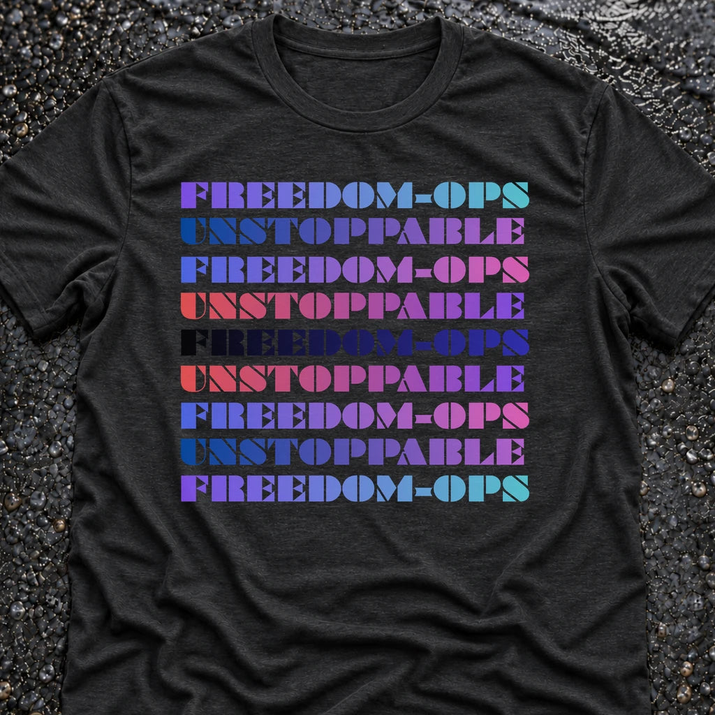 Freedom Ops UNSTOPPABLE T-shirt in vintage black
