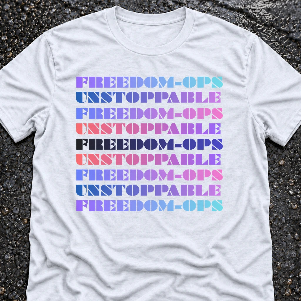Freedom Ops UNSTOPPABLE T-shirt in white