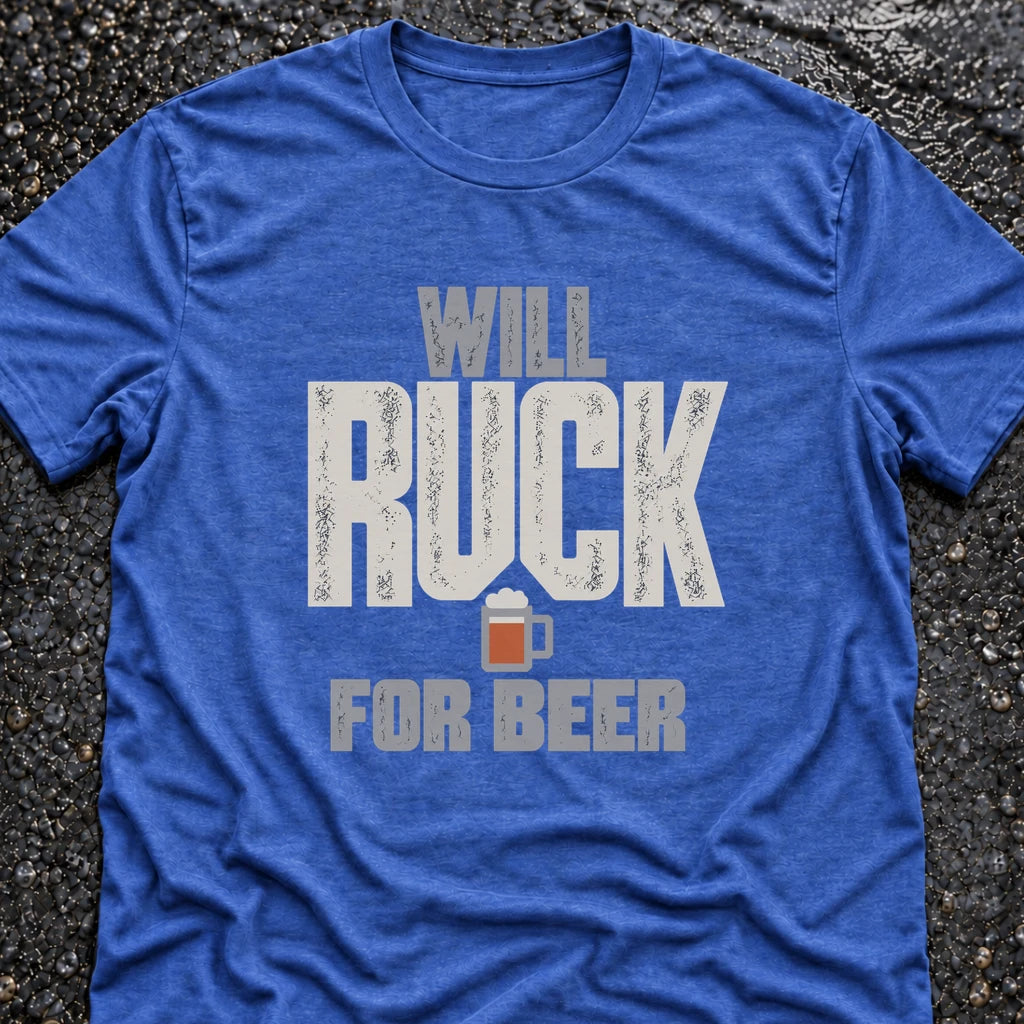 Freedom Ops WILL RUCK FOR BEER T-shirt in vintage royal